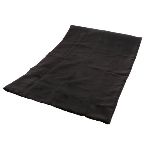 Soft Satin Pillowcase  Cover Without Zipper - Queen  Black