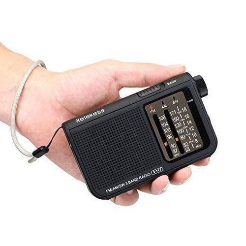 Retekess V117 FM AM SW 3 Band Radio Powered Operated By 2 AA Transistor Radio Jack Emergency Radio Receiver Portable Radio Station