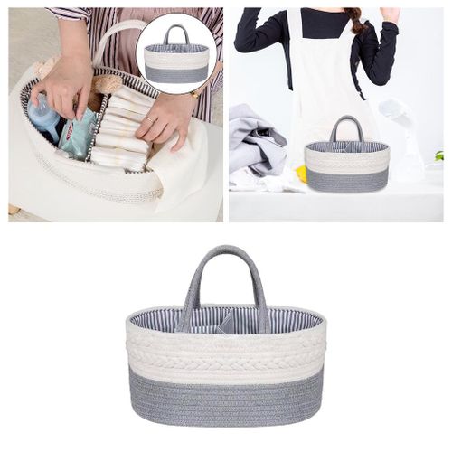Baby Diaper Large Nursery Organizer Tote Bag Removable