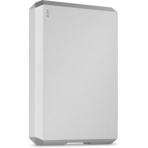 Mobile Drive, 5TB, External Hard Drive, Moon Silver, USB-C, 2 year Rescue Services (STHG5000400)- Silver