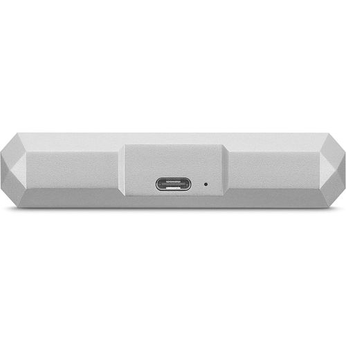 Mobile Drive, 5TB, External Hard Drive, Moon Silver, USB-C, 2 year Rescue Services (STHG5000400)- Silver