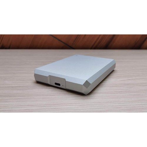 Mobile Drive, 5TB, External Hard Drive, Moon Silver, USB-C, 2 year Rescue Services (STHG5000400)- Silver