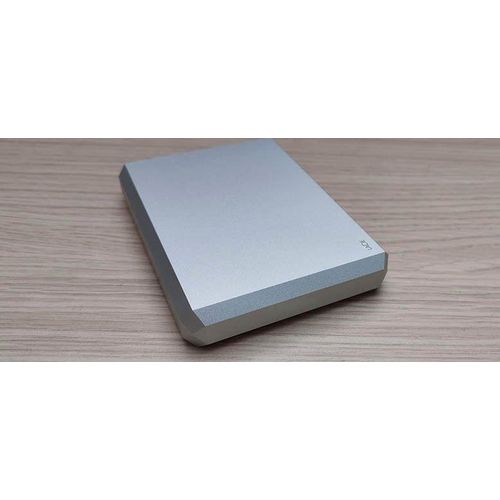 Mobile Drive, 5TB, External Hard Drive, Moon Silver, USB-C, 2 year Rescue Services (STHG5000400)- Silver