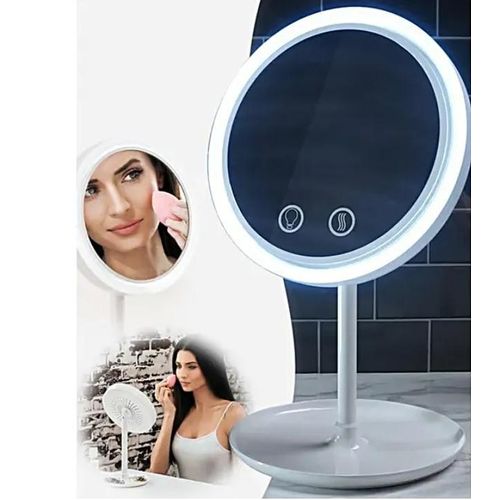 Makeup Mirror With Lights And Fan, Studio Makeup Mirror