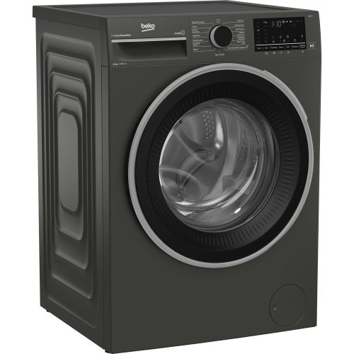 Beko 12kg Front Loader Freestanding Washing Machine - 1400 Rpm, Manhattan Grey