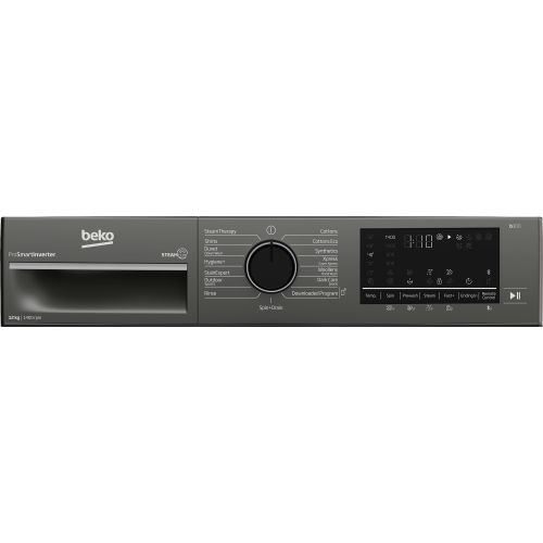 Beko 12kg Front Loader Freestanding Washing Machine - 1400 Rpm, Manhattan Grey