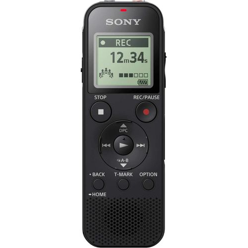 ICD-PX470 Stereo Digital Voice Recorder with Built-in USB Voice Recorder- Black