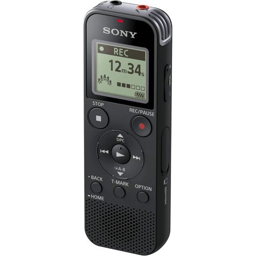 ICD-PX470 Stereo Digital Voice Recorder with Built-in USB Voice Recorder- Black