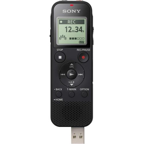 ICD-PX470 Stereo Digital Voice Recorder with Built-in USB Voice Recorder- Black