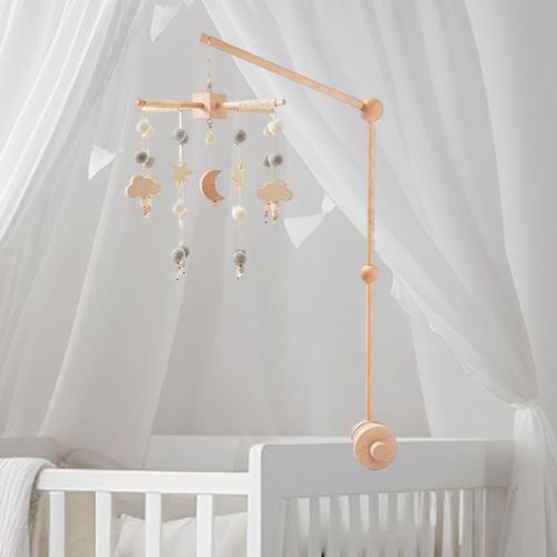 Baby Crib Mobile Toy Wooden Early Development Wind  A