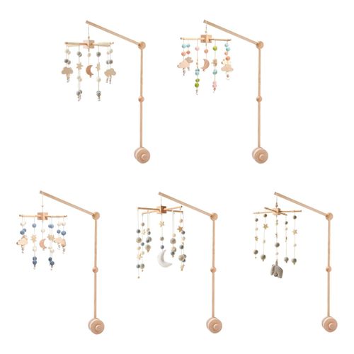 Baby Crib Mobile Toy Wooden Early Development Wind  A