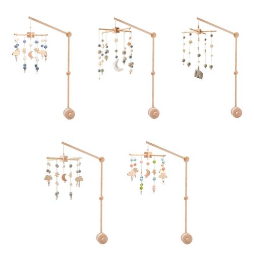 Baby Crib Mobile Toy Wooden Early Development Wind  A