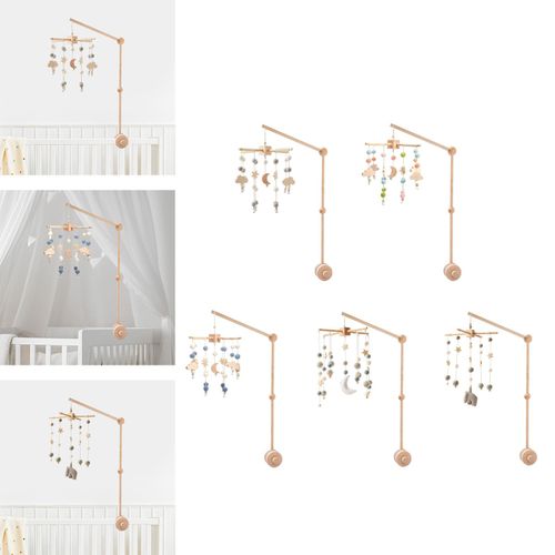 Baby Crib Mobile Toy Wooden Early Development Wind  A