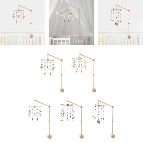 Baby Crib Mobile Toy Wooden Early Development Wind  A