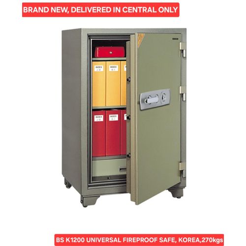 Universal Fireproof Safe, Double Keys 270kg Grey Colour