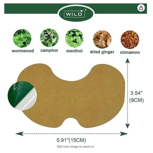Herbal Pain Relieve  Patches, 10Pieces- Green,