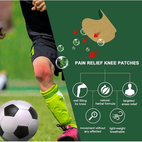 Herbal Pain Relieve  Patches, 10Pieces- Green,