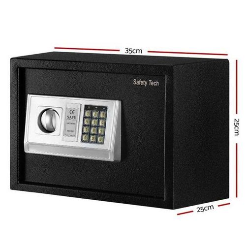 Digital Safe - Electronic Steel Safe with Keypad and Manual Override Keys - Protect Money, Jewelry, Passports - For Home, Business