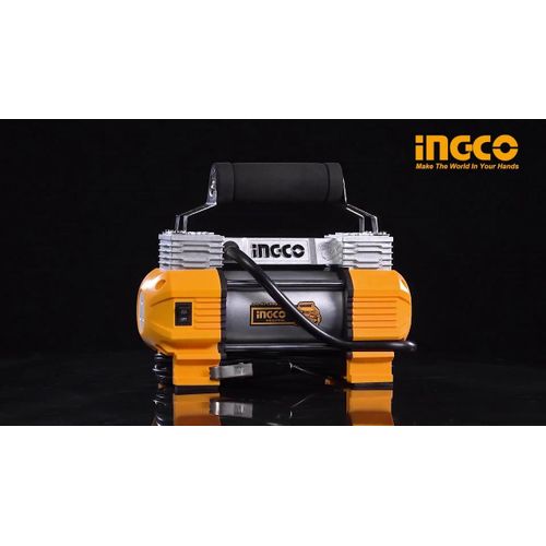 INGCO Auto Air Compressor 12V,18A – Silver