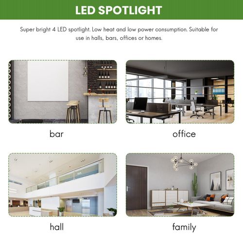 915 Generation 4 * 1W GU53 MR16 12V Warm White LED Light Lamp  Spotlight