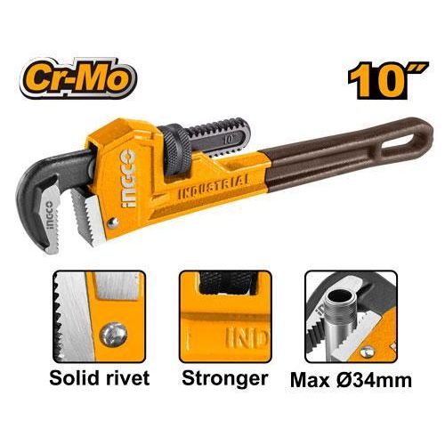 INGCO HPW0810 - Pipe Wrench - Orange