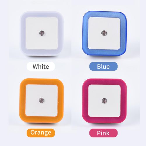 1PCS Wall-mounted Sensor Night Light Automatic On/Off LED Sensor Lights Plug into Wall Light Stair Lamp for Stairway Bathroom Kids Room Garage Cabinet Bedroom NO5111