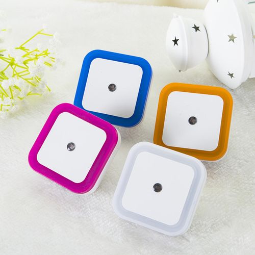 1PCS Wall-mounted Sensor Night Light Automatic On/Off LED Sensor Lights Plug into Wall Light Stair Lamp for Stairway Bathroom Kids Room Garage Cabinet Bedroom NO5111