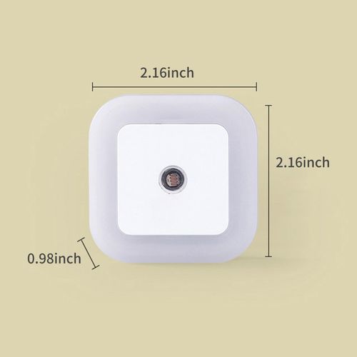 1PCS Wall-mounted Sensor Night Light Automatic On/Off LED Sensor Lights Plug into Wall Light Stair Lamp for Stairway Bathroom Kids Room Garage Cabinet Bedroom NO5111