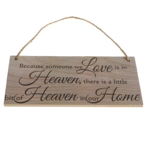 Vintage Plaque Wooden Board Decoration-Because Someone Is