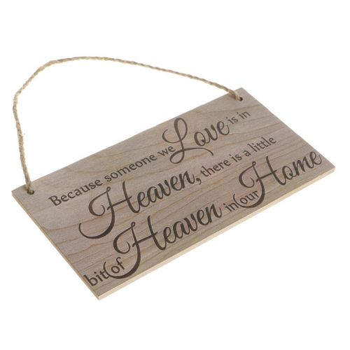 Vintage Plaque Wooden Board Decoration-Because Someone Is