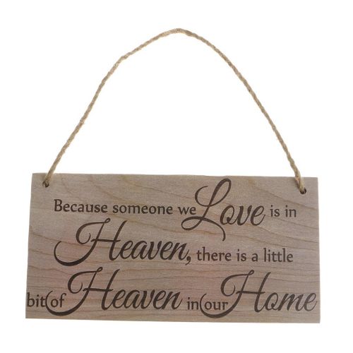 Vintage Plaque Wooden Board Decoration-Because Someone Is