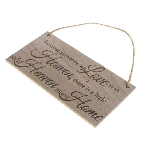 Vintage Plaque Wooden Board Decoration-Because Someone Is