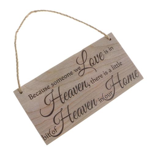 Vintage Plaque Wooden Board Decoration-Because Someone Is