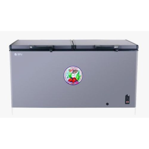 SPJ 660 Litres Hard Top Double Door Deep Freezer - Silver