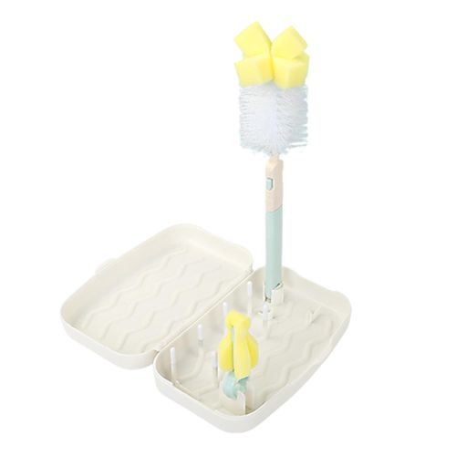 Bottle Washing Sets Cleaning Brush Removable Extended Handle with Storage Box,Blue,Brush NO5116