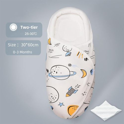 Cartoon Printed Head Guard Pure Cotton Sleeping Bag For Baby 0-3 Months