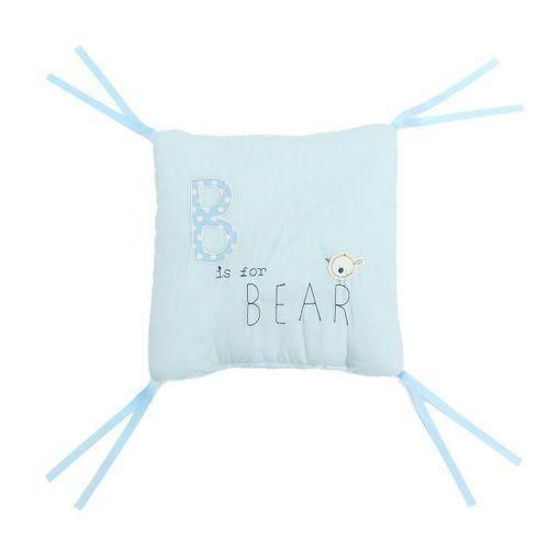 6PCS Popular Crib Bumper Protective Baby Nursery Bedding Comfy Infant Cot PadBlue Blue Blue