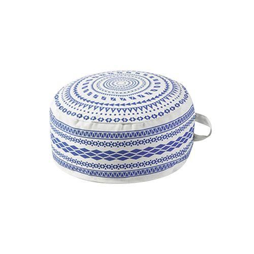 Unstuffed Pouffe Cover Storage Solution Large For Blue