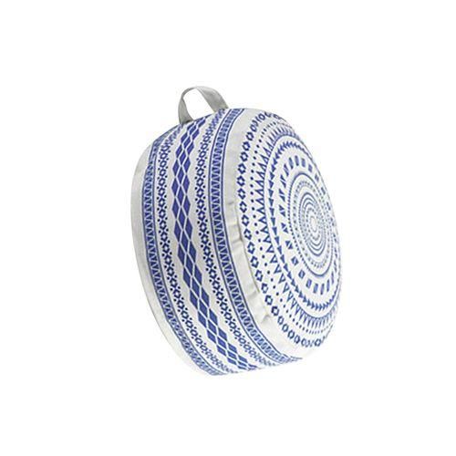 Unstuffed Pouffe Cover Storage Solution Large For Blue