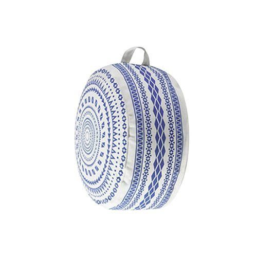 Unstuffed Pouffe Cover Storage Solution Large For Blue