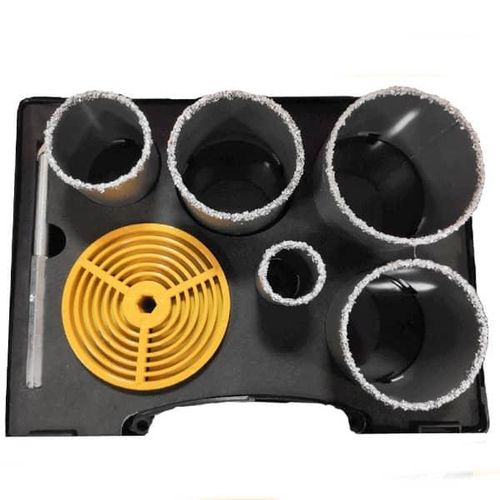 INGCO Carbide Gritted Hole Saw Set AKCH0071 - Orange