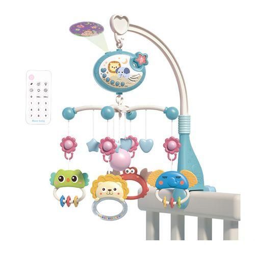 Cute Baby Crib Mobile With Music Lights Star Projection