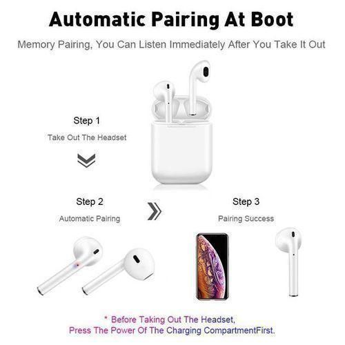 Other Earbuds Wireless Headsets Bluetooth Earphones Stereo - White