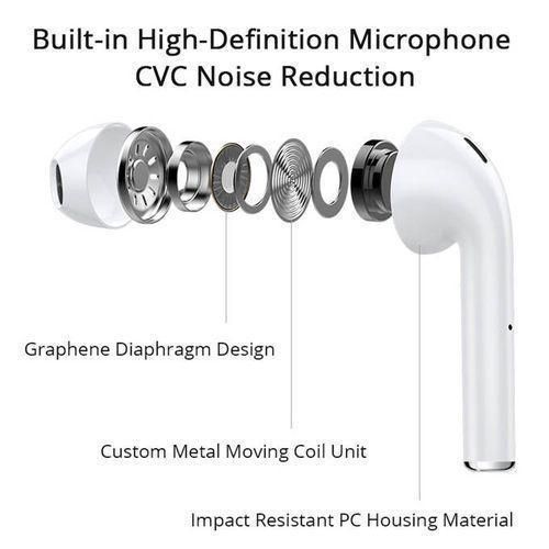 Other Earbuds Wireless Headsets Bluetooth Earphones Stereo - White