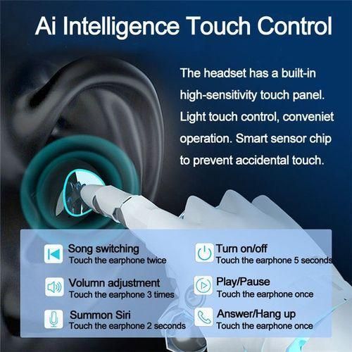 Other Earbuds Wireless Headsets Bluetooth Earphones Stereo Black