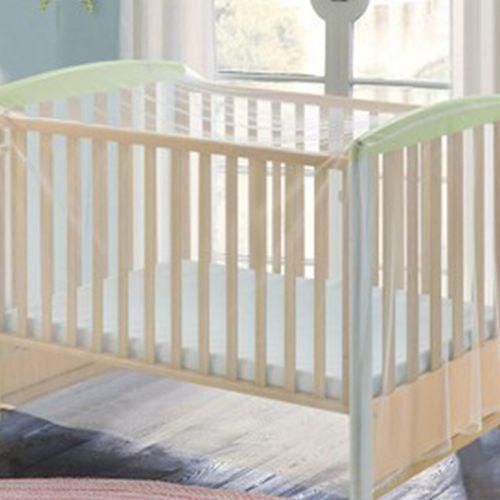 2 Size 2Size Baby Bed Mosquito Mesh Summer Curtain Crib Cot Flies Folding Net Cradle Cuturn Net For ToddlerBed Four Corner Post Bed Canopy 140x81x85cm
