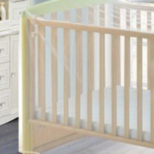 2 Size 2Size Baby Bed Mosquito Mesh Summer Curtain Crib Cot Flies Folding Net Cradle Cuturn Net For ToddlerBed Four Corner Post Bed Canopy 140x81x85cm