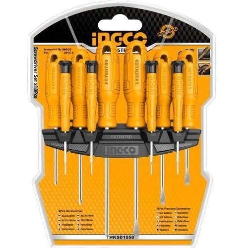 INGCO HKSD1058 10 Pcs Screwdriver And Precision Screwdriver Set