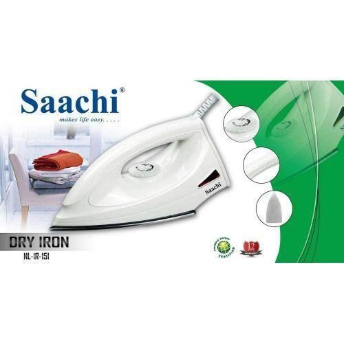Saachi Original Non Stick Flat Dry Iron - NL-IR-151 - White