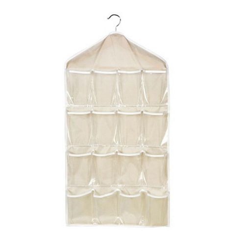 16 Pockets Socks Bra Underwear Hanging Organizer Clear Home Hanging Rack Hanger Storage Organizer Bedroom Bag NO5115